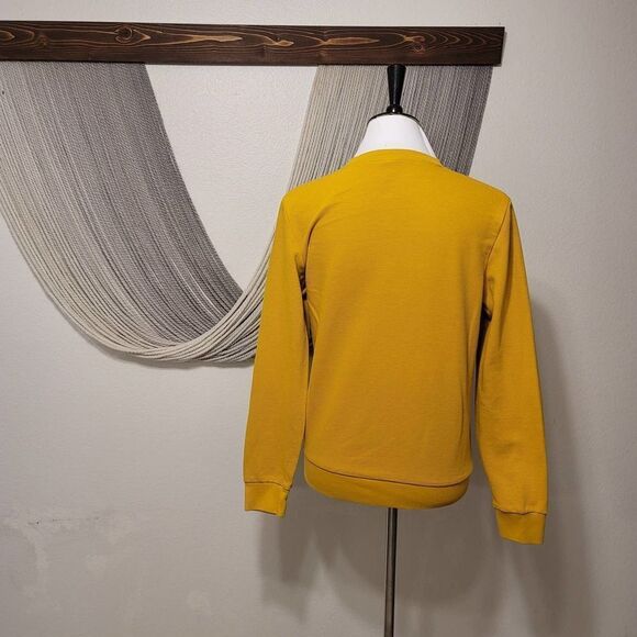 H&M Mustard Sweatshirt Sz XS - Picture 3 of 4